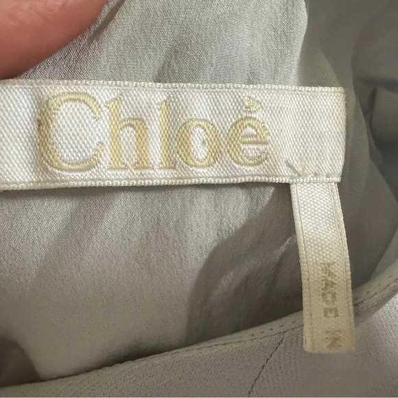 Chloe Cute Blue Viscose Blend Wing Sleeve Dress - Picture 5 of 8